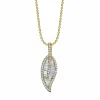Anita Ko Large Leaf Diamond Necklace