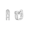 Dinh Van Le Cube Diamant Hoop Earrings