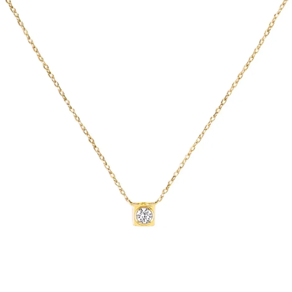 Dinh Van Le Cube Diamant Medium Necklace