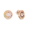 Roberto Coin Love In Verona Rainbow Studs With Sapphires Diamonds And Mother Of Pearl