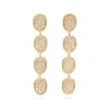Marco Bicego Lunaria Diamond Pave Linear Drop Earrings