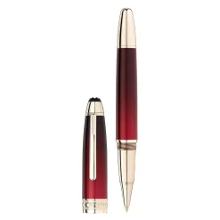 Montblanc Meisterstuck Calligraphy Solitaire Burgundy Lacquer Rollerball Pen