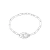 Dinh Van Menottes Pave Paperclip R12 Bracelet