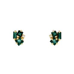 Suzanne Kalan Nadima Green Envy Topaz Cluster Studs