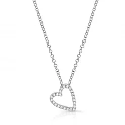 Zadok Collection Open Slanted Heart