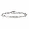 Zadok Collection Oval and Round 4 Prong Diamond Tennis Bracelet