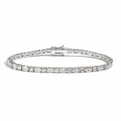 Zadok Collection Oval and Round 4 Prong Diamond Tennis Bracelet