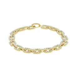Zadok Collection Pave Diamond Link Bracelet