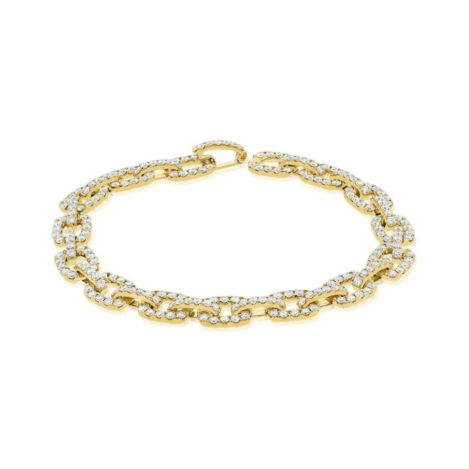 Zadok Collection Pave Diamond Link Bracelet