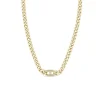 Zoe Chicco Pave Diamond Mariner Link Medium Curb Necklace