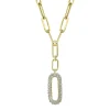 Zadok Collection Pave Paperclip Diamond Pendant