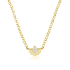 Phillips House Pear Shape Diamond Demi Layered Necklace Pendant