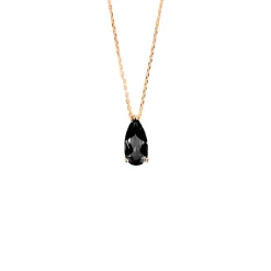 Suzanne Kalan Pear Shaped Black Night Quartz Pendant