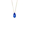 Suzanne Kalan Pear Shaped Blue Topaz Pendant