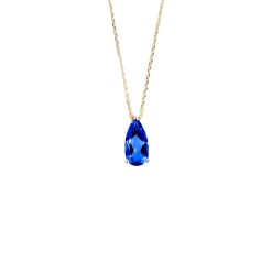 Suzanne Kalan Pear Shaped Blue Topaz Pendant
