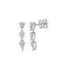 Zadok Collection Pear-Shaped Diamond Drops Earrings