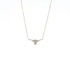 Zadok Collection Petite Diamond Longhorn Pendant