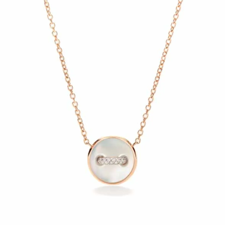 Pomellato Pom Pom Dot Mother Of Pearl And Diamond Pendant