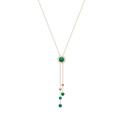 Piaget Possession Spinning Lariat Diamond And Malachite Pendant