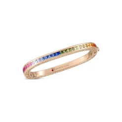 Roberto Coin Princess Multi Sapphire Square Bangle