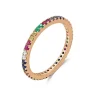 Zadok Collection Rainbow Sapphire And Diamond Eternity Ring