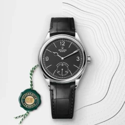 rolex 1908 39 mm, 18 ct white gold, polished finish M52509-0002