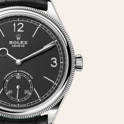 rolex 1908 39 mm, 18 ct white gold, polished finish M52509-0002