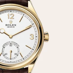 rolex 1908 39 mm, 18 ct yellow gold, polished finish M52508-0006