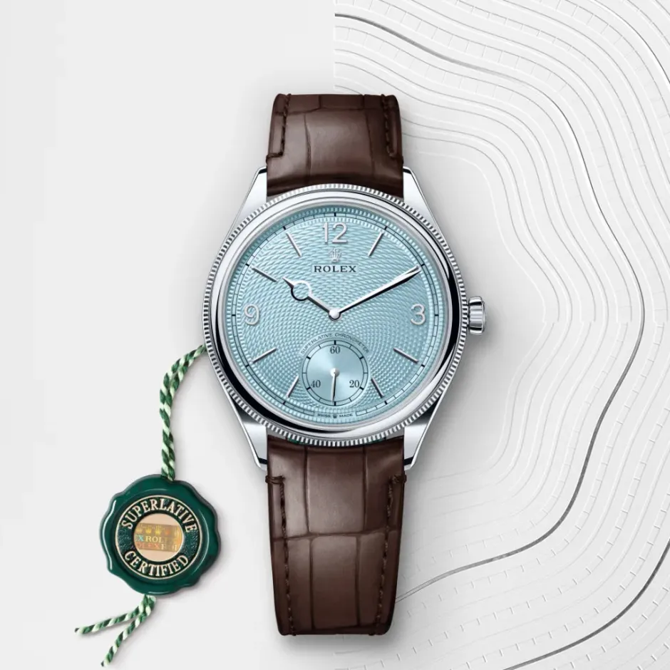 rolex 1908 39 mm, platinum, polished finish M52506-0002