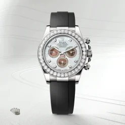 rolex Cosmograph Daytona Oyster, 40 mm, white gold and diamonds M126589RBR-0001