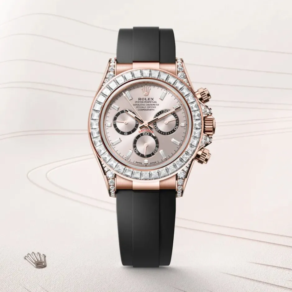 rolex Cosmograph Daytona Oyster, 40 mm, Everose gold and diamonds M126535TBR-0002