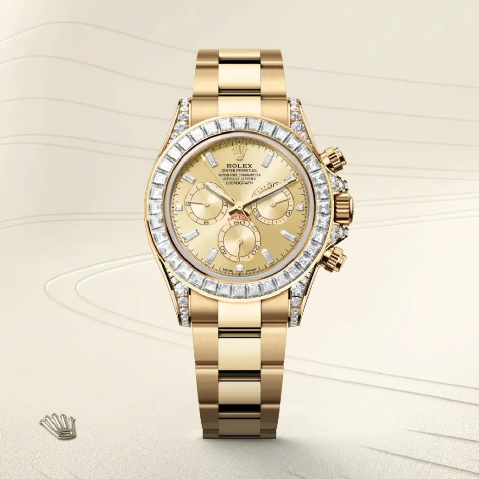 rolex Cosmograph Daytona Oyster, 40 mm, yellow gold and diamonds M126598TBR-0001