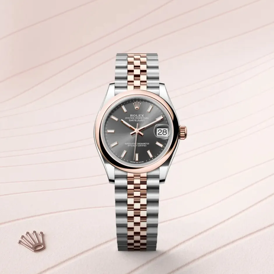rolex Datejust 31 Oyster, 31 mm, Oystersteel and Everose gold M278241-0018