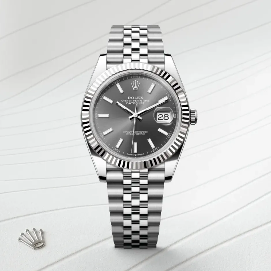 rolex Datejust 41 Oyster, 41 mm, Oystersteel and white gold M126334-0014