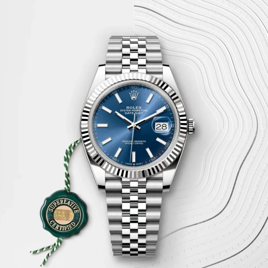 rolex Datejust 41 Oyster, 41 mm, Oystersteel and white gold M126334-0002