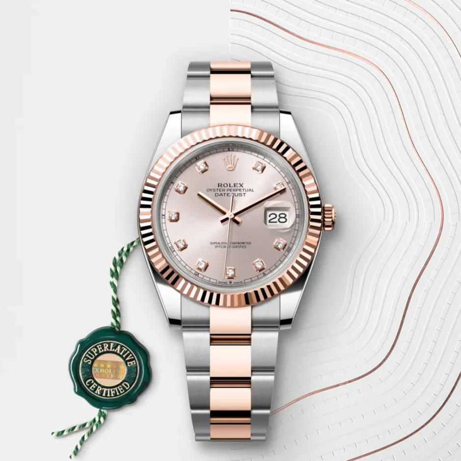 rolex Datejust 41 Oyster, 41 mm, Oystersteel and Everose gold M126331-0007