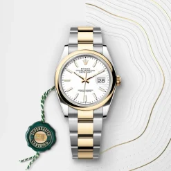 rolex  Datejust 36 Oyster, 36 mm, Oystersteel and yellow gold M126203-0020