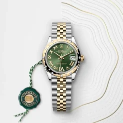 rolex  Datejust 31 Oyster, 31 mm, Oystersteel, yellow gold and diamonds M278343RBR-0016