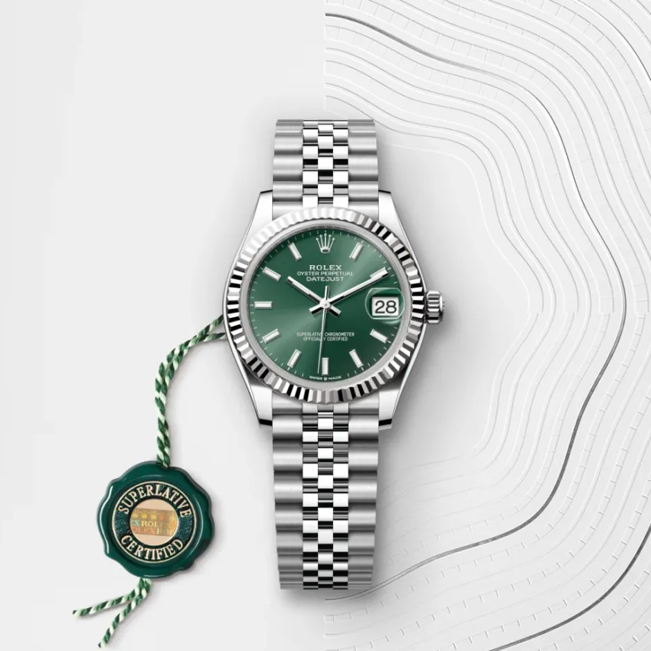 rolex Datejust 31 Oyster, 31 mm, Oystersteel and white gold M278274-0018