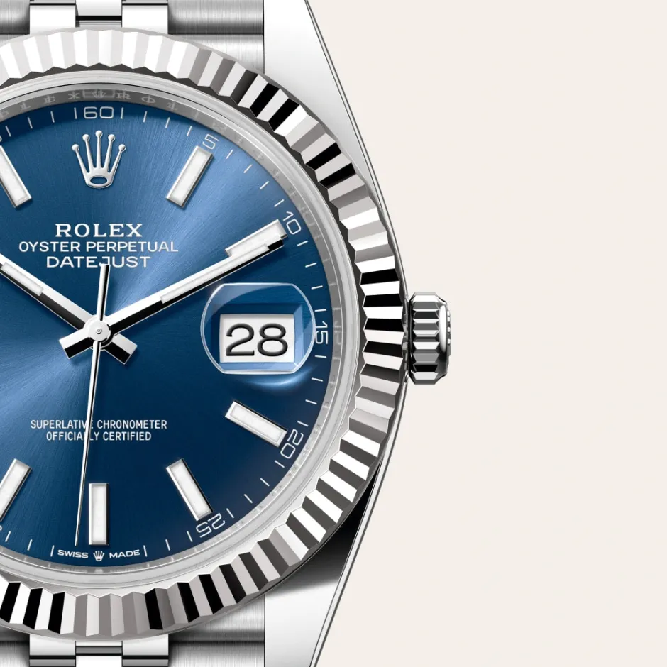 rolex Datejust 41 Oyster, 41 mm, Oystersteel and white gold M126334-0002