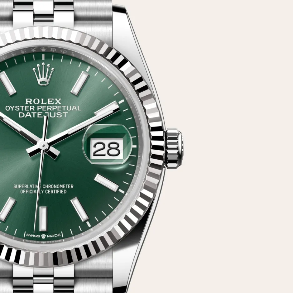 rolex Datejust 36 Oyster, 36 mm, Oystersteel and white gold M126234-0051