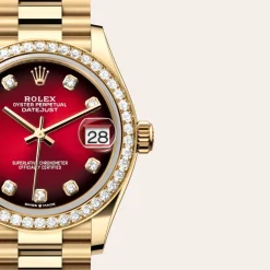 rolex  Datejust 31 Oyster, 31 mm, yellow gold and diamonds M278288RBR-0041