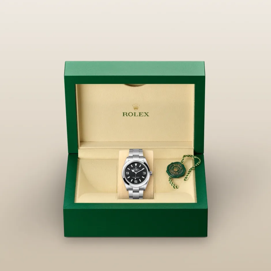 rolex Explorer 36 Oyster, 36 mm, Oystersteel M124270-0001