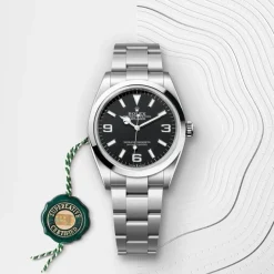 rolex Explorer 36 Oyster, 36 mm, Oystersteel M124270-0001