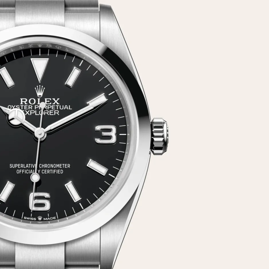 rolex Explorer 36 Oyster, 36 mm, Oystersteel M124270-0001