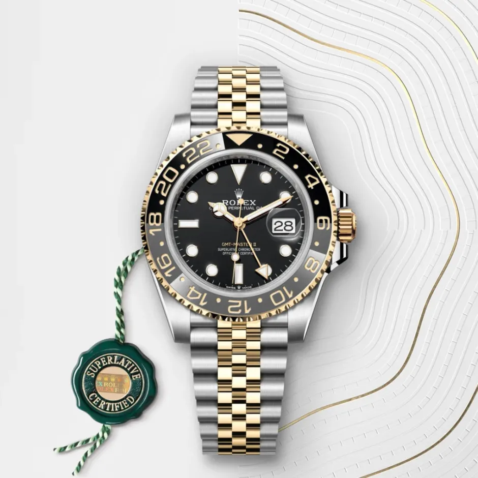 rolex GMT-Master II Oyster, 40 mm, Oystersteel and yellow gold M126713GRNR-0001