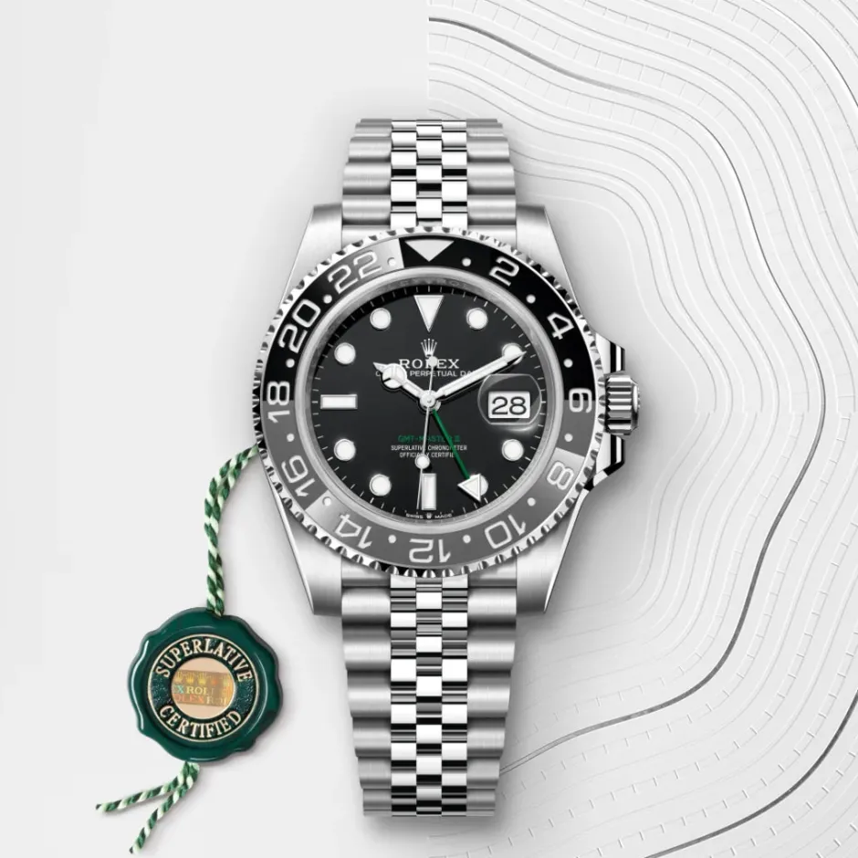 rolex GMT-Master II Oyster, 40 mm, Oystersteel M126710GRNR-0003