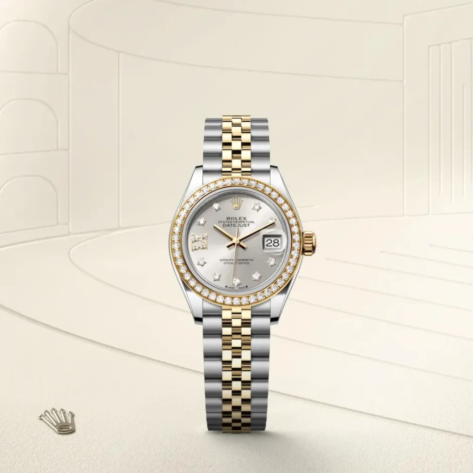 rolex Lady-Datejust Oyster, 28 mm, Oystersteel, yellow gold and diamonds M279383RBR-0003