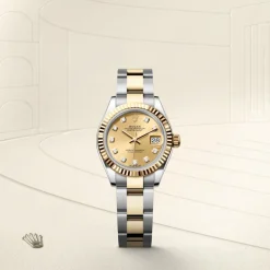 rolex Lady-Datejust Oyster, 28 mm, Oystersteel and yellow gold M279173-0012