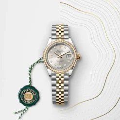 rolex Lady-Datejust Oyster, 28 mm, Oystersteel, yellow gold and diamonds M279383RBR-0003